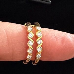 Elegant Huggie Earrings